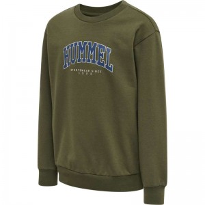Hummel Fast Tröjor Barn Olivgröna | 345873-513