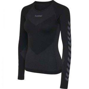 Hummel First Seamless L/S W Baslager Dam Svarta | 834190-392
