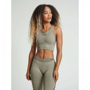 Hummel First Seamless Sport BH Dam Grå | 332823-062