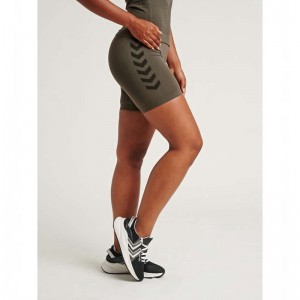 Hummel First Seamless Tr Sht Tigh W Jackor Dam Gröna | 500514-040