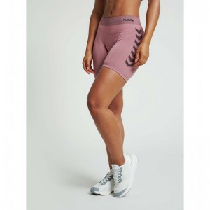 Hummel First Seamless Tr Sht Tigh W Shorts Dam Rosa | 240231-180