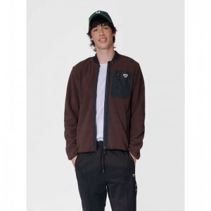 Hummel Fleece Zip Bee Jackor Herr Choklad | 543715-117