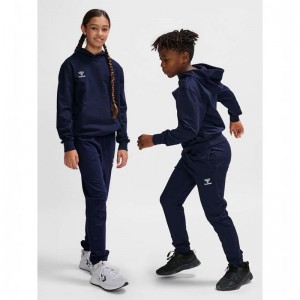 Hummel Go 2.0 Hoodie Barn Marinblå | 455144-641