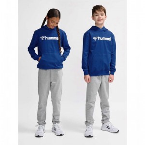 Hummel Go 2.0 Logo Hoodie Barn Blå | 116481-086