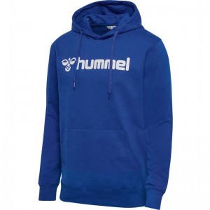 Hummel Go 2.0 Logo Hoodie Herr Blå | 105161-757