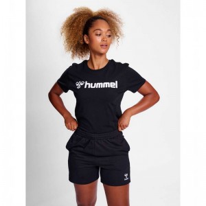 Hummel Go 2.0 Logo S/S Strumpbyxor Dam Svarta | 536374-214
