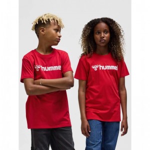 Hummel Go 2.0 Logo S/S T-shirt Barn Röda | 090776-385