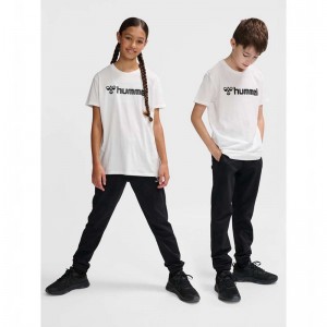 Hummel Go 2.0 Logo S/S T-shirt Barn Vita | 562548-236