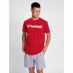 Hummel Go 2.0 Logo S/S T-shirt Herr Röda | 033474-463