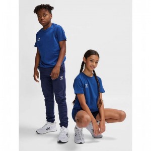 Hummel Go 2.0 S/S T-shirt Barn Blå | 342836-559