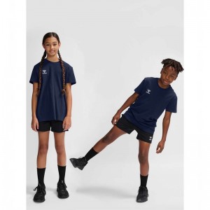 Hummel Go 2.0 S/S T-shirt Barn Marinblå | 026507-136