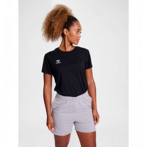 Hummel Go 2.0 S/S T-shirt Dam Svarta | 850446-400