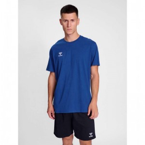 Hummel Go 2.0 S/S T-shirt Herr Blå | 564805-047
