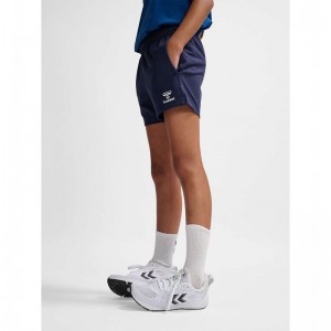 Hummel Go 2.0 Sweat Shorts Barn Marinblå | 069533-725