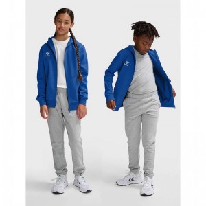 Hummel Go 2.0 Zip Hoodie Barn Blå | 733328-152