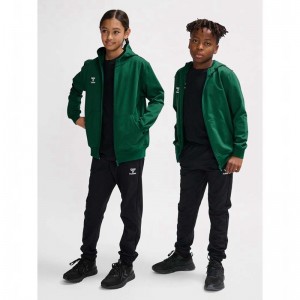 Hummel Go 2.0 Zip Hoodie Barn Gröna | 084350-293