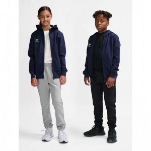 Hummel Go 2.0 Zip Hoodie Barn Marinblå | 810251-516