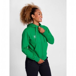 Hummel Go 2.0 Zip Hoodie Dam Gröna | 246449-881