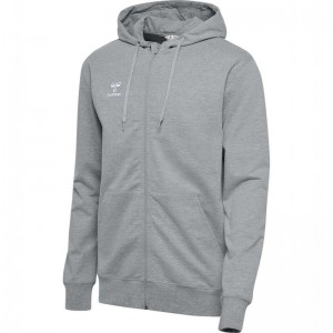 Hummel Go 2.0 Zip Hoodie Herr Grå | 209486-743