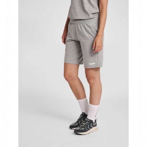Hummel Go Cotton Bermuda Shorts Dam Grå | 525154-185