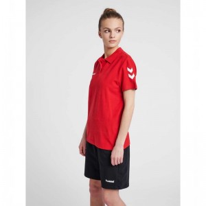 Hummel Go Cotton Polo T-shirt Dam Röda | 261082-542