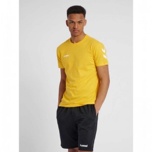 Hummel Go Cotton S/S T-shirt Herr Gula | 453437-549
