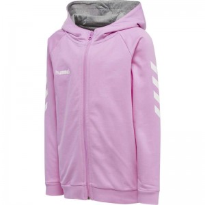 Hummel Go Cotton Zip T-shirt Barn Lavendel | 284582-966