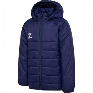 Hummel Go Quilted Hood Jackor Barn Marinblå | 085154-912
