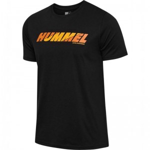 Hummel Graphic Bold Logo T-shirt Herr Svarta | 156842-618