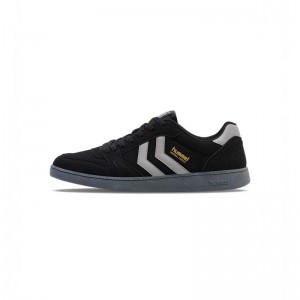 Hummel Handball Perfekt Synth. Suede Sneakers Dam Svarta | 752997-589