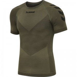 Hummel Hummel First Seamless S/S Jersey Herr Olivgröna | 275118-640