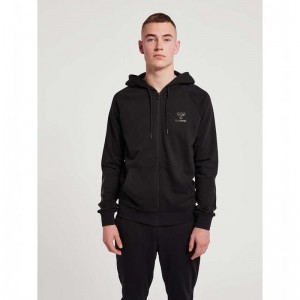 Hummel Isam 2.0 Zip Hoodie Herr Svarta | 653285-536
