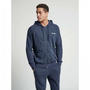 Hummel Isam Zip Hoodie Herr Marinblå | 441359-069