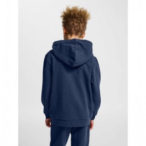 Hummel Jr Base Hoodie Barn Marinblå | 148209-144