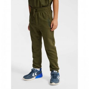 Hummel Jr Base Regular Byxor Barn Gröna | 155596-667