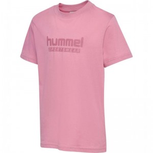 Hummel Jr Base S/S T-shirt Barn Rosa | 154925-417