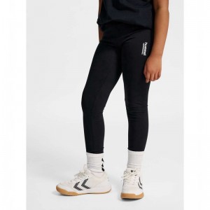 Hummel Jr Base Strumpbyxor Barn Svarta | 729658-581