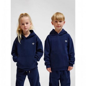 Hummel Jr Loose Bee Hoodie Barn Marinblå | 588817-897