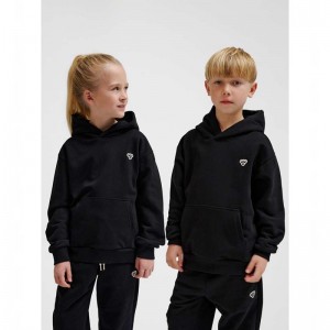 Hummel Jr Loose Bee Hoodie Barn Svarta | 200437-445