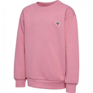 Hummel Jr Loose Crewneck Bee Sneakers Barn Rosa | 492696-441