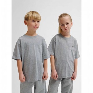 Hummel Jr Loose S/S Bee T-shirt Barn Grå | 970861-502
