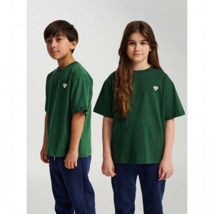 Hummel Jr Loose S/S Bee T-shirt Barn Gröna | 813214-267