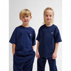 Hummel Jr Loose S/S Bee T-shirt Barn Marinblå | 663811-238
