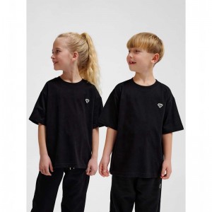 Hummel Jr Loose S/S Bee T-shirt Barn Svarta | 022357-443