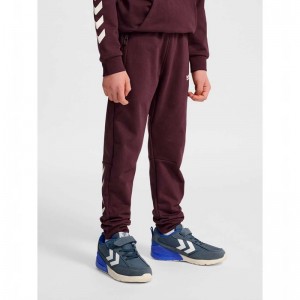 Hummel Jr Regular Adj Waist Byxor Barn Vinröda | 102510-095