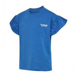 Hummel Kasandra S/S T-shirt Barn Blå | 293129-933