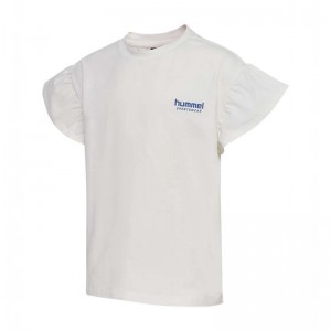 Hummel Kasandra S/S T-shirt Barn Vita | 101887-658