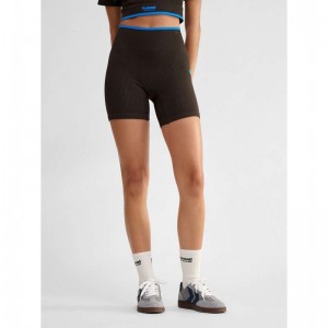 Hummel Knitteds Tights Shorts Dam Choklad | 941501-285