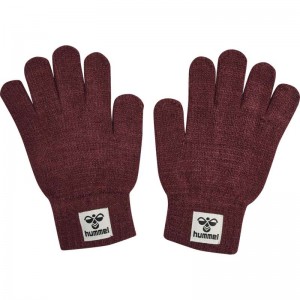 Hummel Kvint Handskar Barn Vinröda | 573774-469