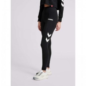 Hummel Legacy High Waist Strumpbyxor Dam Svarta | 594651-327